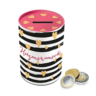 TRÖTSCH Spardose gestreift mit Muster